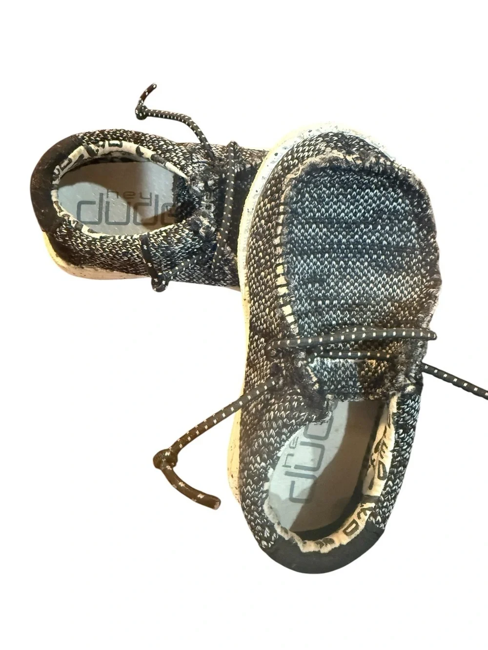 Boys Hey Dudes Wally Toddler stretch Six Skater in gray & black Size US K5